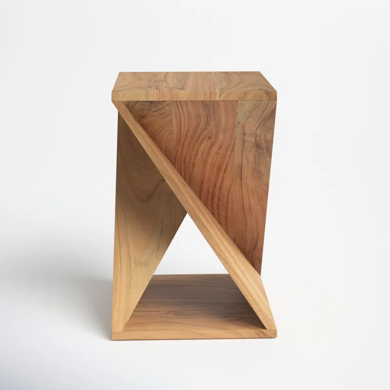 Zevara Solid Wood End Table