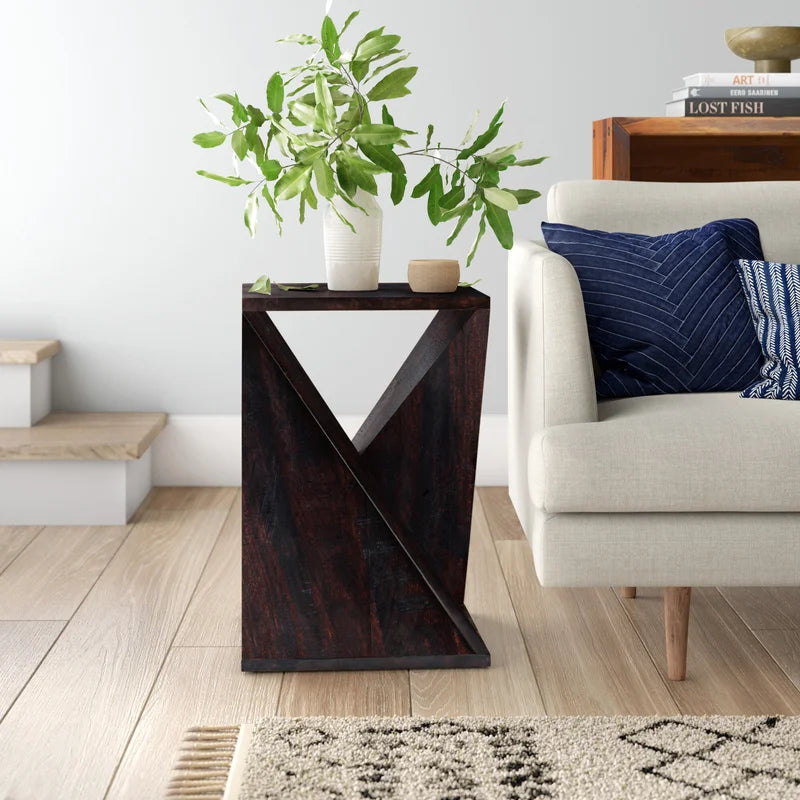 Zevara Solid Wood End Table