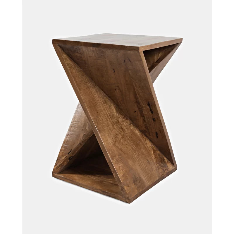 Zevara Solid Wood End Table