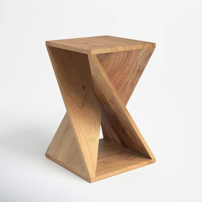 Zevara Solid Wood End Table