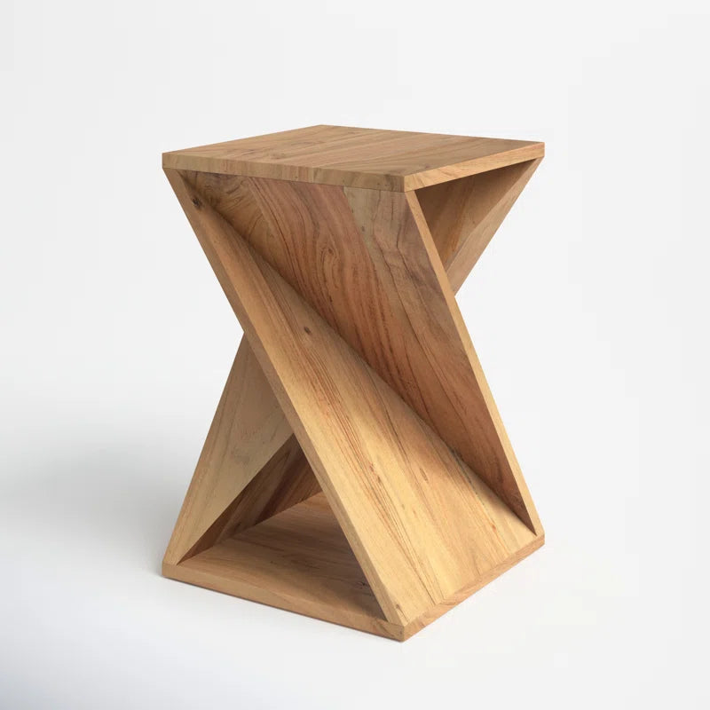 Zevara Solid Wood End Table