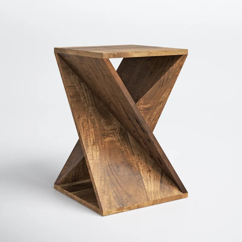 Zevara Solid Wood End Table